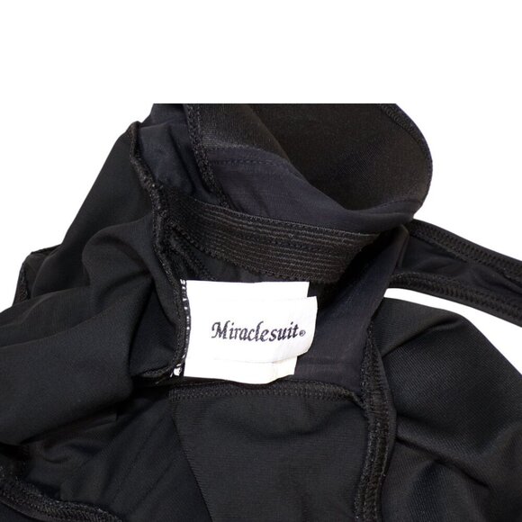 Miraclesuit Twisted Sister Esmeralda One Piece Slimming Black #1248 - Picture 4 of 4